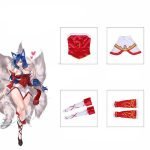 The Nine-Tailed Fox Ahri Cosplay Dress Skin Costume (1)