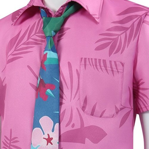 Zootopia 2 Nick Wilde Pink T-shirt Pant Cosplay Outfit (2)