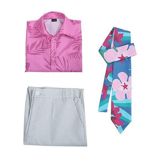 Zootopia 2 Nick Wilde Pink T-shirt Pant Cosplay Outfit (3)