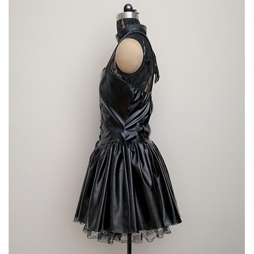 DEATH NOTE Misa Amane Black Dress Cosplay Costume (4)