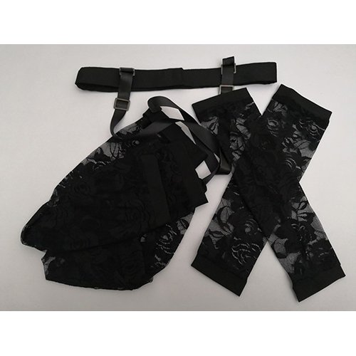 DEATH NOTE Misa Amane Black Dress Cosplay Costume (5)