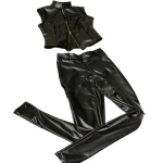 Death Note MeroMelloMihael Keehl Black Leather Vest and Pant Cosplay Suits (1)