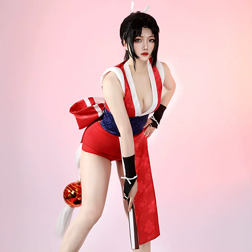 Street Fighter 6 Mai Shiranui Cosplay Kimono Costume (2-1)