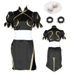 Street Fighter V Chun Li Cosplay Costume Blue (1)