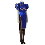 Street Fighter V Chun Li Cosplay Costume Blue (1)