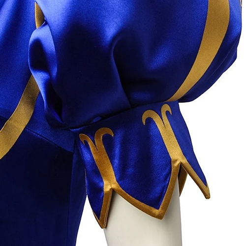 Street Fighter V Chun Li Cosplay Costume Blue (9-4)