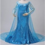 Frozen Elsa Snow Queen Princess Elsa Dress Costume (1)