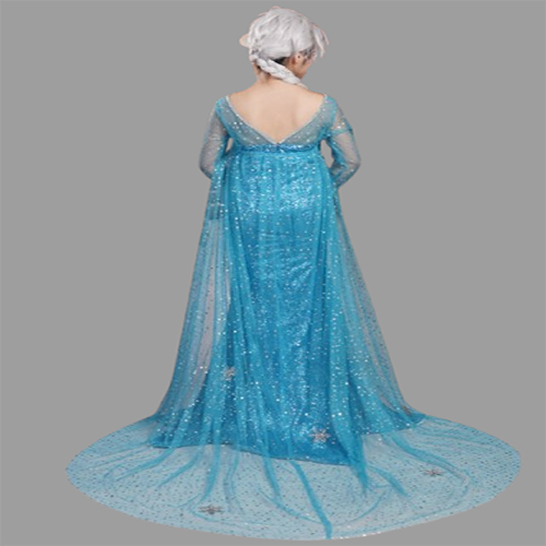 Frozen Elsa Snow Queen Princess Elsa Dress Costume (6)