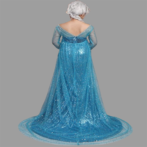Frozen Elsa Snow Queen Princess Elsa Dress Costume (7)
