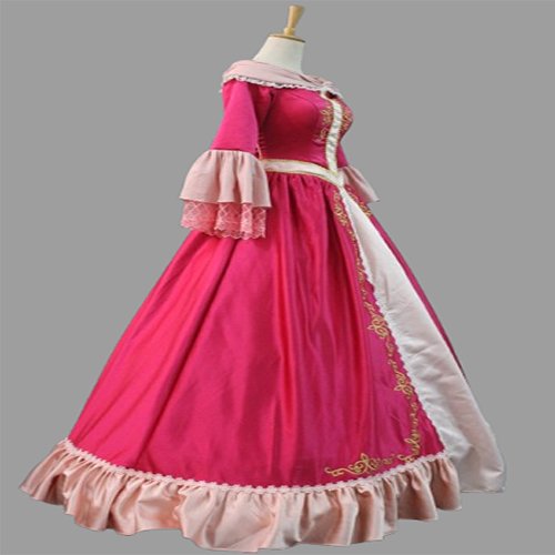 Princess Belle Dress Cape Set Christmas Dresses (3)