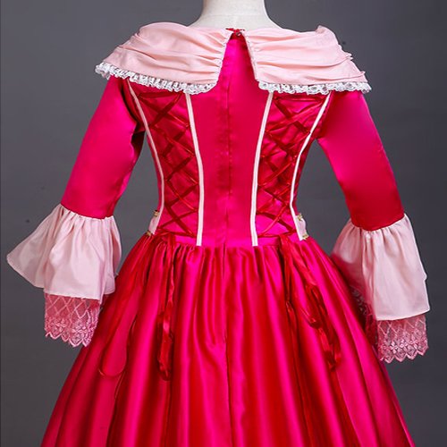Princess Belle Dress Cape Set Christmas Dresses (4)