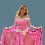 Princess Sleeping Beauty Aurora Dress Pink (1-2)