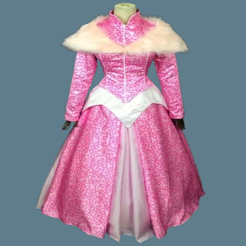 Princess Sleeping Beauty Aurora Winter Dress (1)